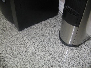 Decorative ESD-Control Flake Broadcast System